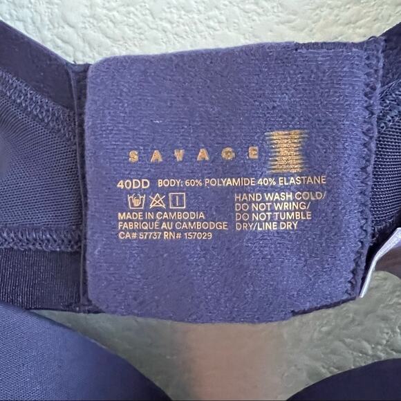 NWT Savage X Fenty Purple Bra Underwired Lined 40DD - Picture 9 of 9